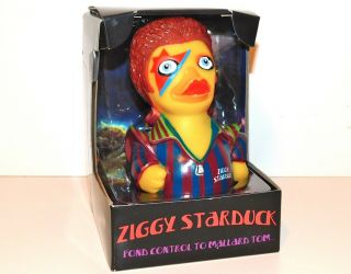 Ziggy Starduck Celebriduck Rubber Duck Modeled After David Bowie Nos