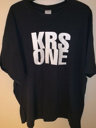 Krs One Vintage 90s Underground Rap T - Shirt Black And White Men’s Size 2xl