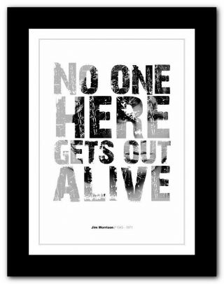Jim Morrison ❤ Typography Quote Poster Art Limited Edition Print The Doors 11
