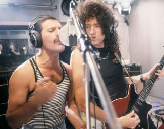 Queen Freddie Mercury Brian May Vintage Concert 8x11 Glossy Photo Print Rp