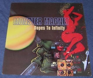1995 Stoner Monster Magnet Dopes To Infinity Promo Record Album Flat Poster