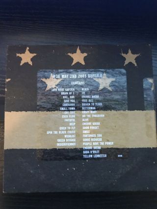 Pearl Jam Buffalo 2003 Riot Act Tour Bootleg 3CD Set 2