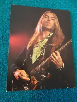 Gregg Allman 1974 Rising Signs Large Poster Card - 8 1/2 " X 11 "