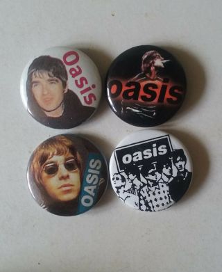 Oasis Button Badges.  90 
