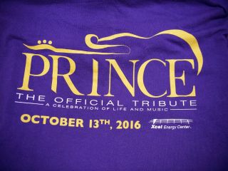 Prince " The Official Tribute " Long Sleave Shirt Xl 10 - 13 - 2016 Xcel Energycenter