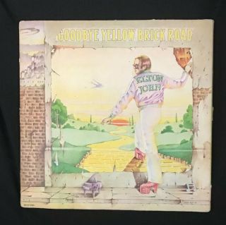 1973 Elton John Pic Goodbye Yellow Brick Road Album Release Vintage Double Album