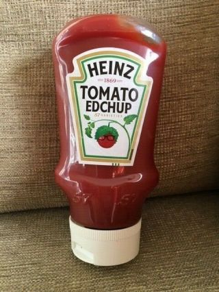 Ed Sheeran Heinz Tomato Edchup Limited Edition Exclusive 400ml Bottle P&p