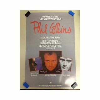 Phil Collins Grammy 1986 Music Promo Poster