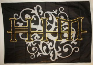 H.  I.  M.  - Silver & Gold Vines Logo - Official Textile Poster Flag - Ville Valo