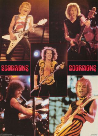 Poster : Music : Scorpions Live - All 5 Montage - 15 - 353 Lw9 S