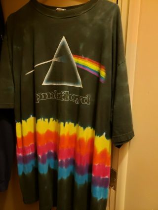 Pink Floyd Dark Side Tie Dyed Vintage T - Shirt