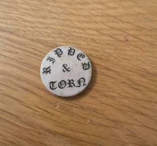 Vintage Ripped And Torn (punk Band) Promo Pin Badge