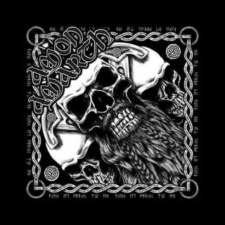 Amon Amarth - " Bearded Skulls " - Bandanna - Official Product - U.  K.  Seller