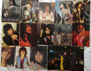 T.  Rex Marc Bolan 15 Pages/pin Ups From Assorted Magazines 1972/73.  Batch 4
