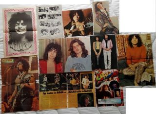 T.  Rex Marc Bolan 15 Pages/pin Ups From Assorted Magazines 1972/73.  Batch 1