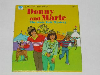 1977 Donny & Marie Osmond State Fair Mystery Nos Whitman Tell - A - Tale Book Tv 70s