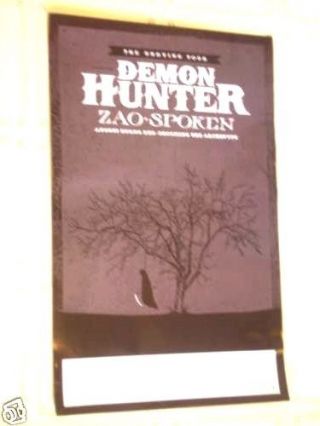 Zao Demon Hunter The Undying Tour Concert Poster Spoken Becoming The Archetype