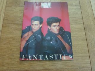 1983 Wham Fantastic Music Book Softback Book 36 Page Rare