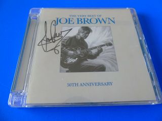 C.  O.  A - Joe Brown Hand Signed Autograph On A Cd - The Very Best (rock N Roll)