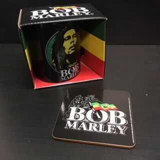 Bob Marley - Face & Logo - Mug & Coaster Set