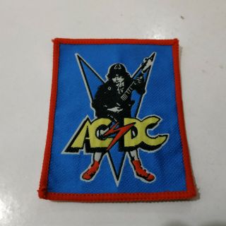 Vintage Ac/dc 80s Patch Acdc Band Heavy Metal Iron Maiden