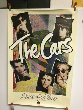Ric Ocasek & The Cars “door To Door” 1987 Promo Poster.