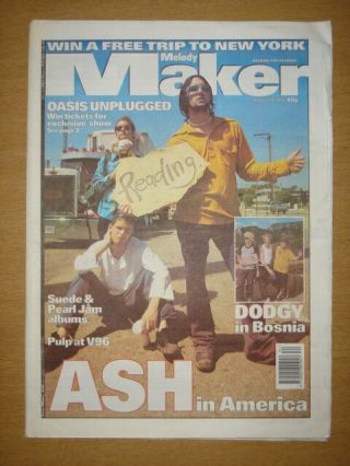 Melody Maker 1996 Aug 24 Ash Oasis Dodgy Pearl Jam Pulp