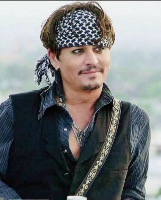 Johnny Depp Hollywood Vampires Handsome Glossy 8 X 11 Photo Print