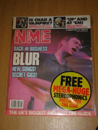 Nme 1999 Feb 13 Blur Rem Happy Mondays,  Poster