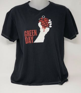 Green Day American Idiot 2004 Tour Grenade Medium Concert T - Shirt