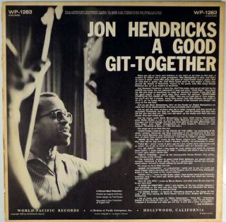 JON HENDRICKS - A GOOD GET TOGETHER - PONY POINDEXTER WES MONTGOMERY - DG LP 2