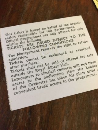 FRANK SINATRA Royal Albert Hall London 5th March 1975 Ticket Stub.  And 77 5