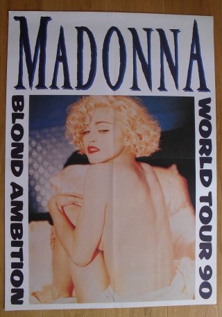 Madonna Vintage Poster Blond Ambition World Tour 90