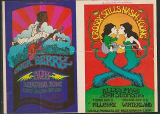 Fillmore West Handbill Bill Graham Chuck Berry Crosby