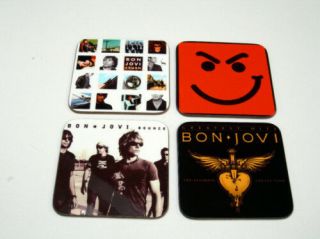Jon Bon Jovi Album Cover Drinks Coaster Set 2