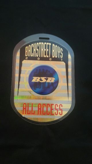 Backstreet Boys All Access Laminated Perri Backstage Pass From The Black & Blue