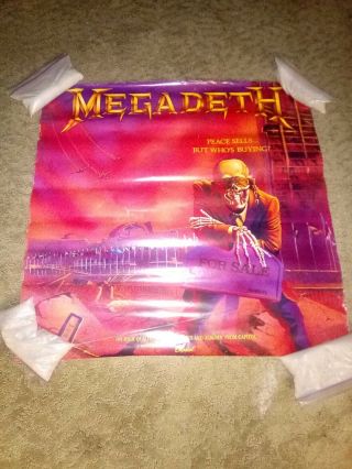Megadeth Peace Sells Promo Poster (iron Maiden,  Metallica,  Ac/dc,  Anthrax)