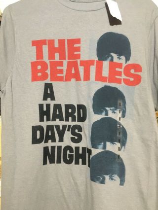 The Beatles A Hard Days Night Shirt Size M Band Tour Shirt Nwt Mens