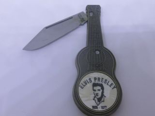 Vintage Elvis Pearl Guitar Pocket Knife Estate Find 1970 
