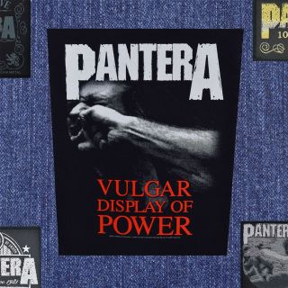 Pantera Vulgar Display Of Power Officially Licensed Back Patch