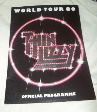 Thin Lizzy World Tour 1980 Programme