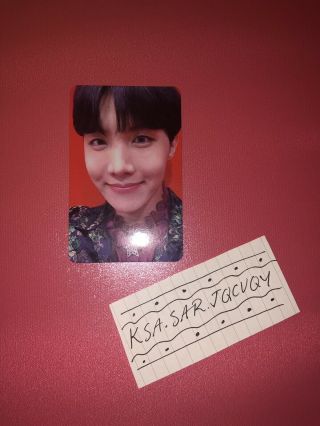 Bts J - Hope Official Photocard Love Yourself: Answer Version S