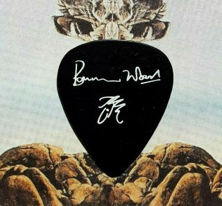 Rolling Stones Ronnie Wood Esp Black Guitar Pick - Big Drop