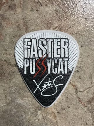 Faster Pussycat “xristian Simon” M3 Festival 10th Anniv 2018 Guitar Pick “rare”