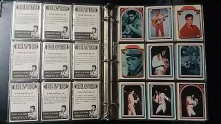 1978 Elvis Cards Trading Cards Complete Set In Binder,  Rock On Elevis
