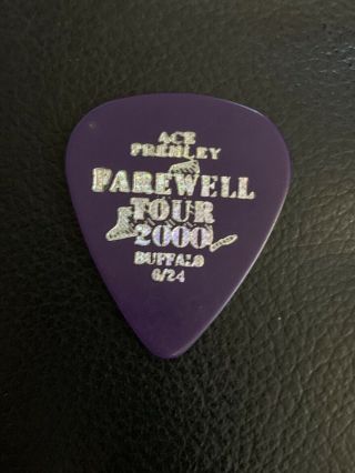 Kiss Ace Frehley Farewell Tour 2000 Guitar Pick Buffalo Purple