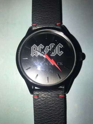 Ac/dc Back In Black Wrist Watch