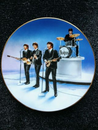 The Beatles,  " Live In Concert " Delphi Ltd Edit Porcelain Plate,  1991,  Numbered