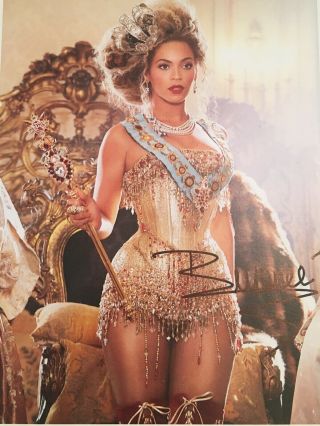 Beyonce Mrs Carter World Tour Signed Signature Picture Vip Renaissance Photo
