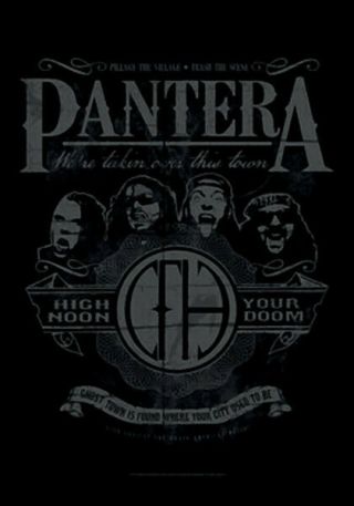 Pantera Poster Flag High Noon Your Doom Tapestry